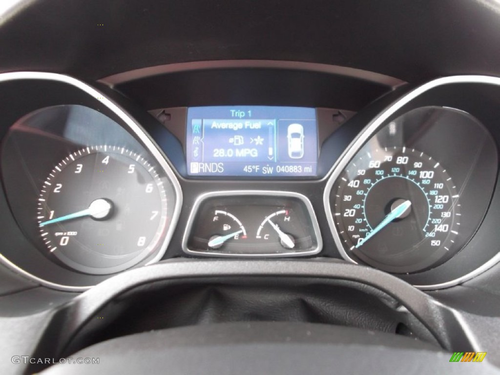 2012 Ford Focus SEL Sedan Gauges Photo #75396399