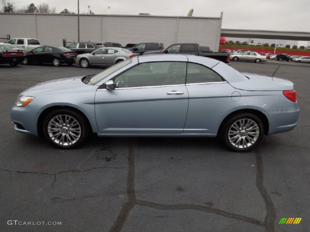 Crystal Blue Pearl 2013 Chrysler 200 Limited Hard Top Convertible Exterior Photo #75396502