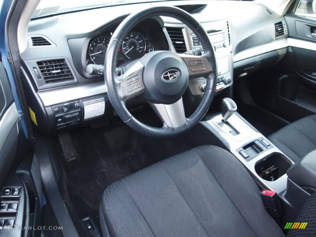 Off Black Interior 2011 Subaru Outback 2.5i Premium Wagon Photo #75398262