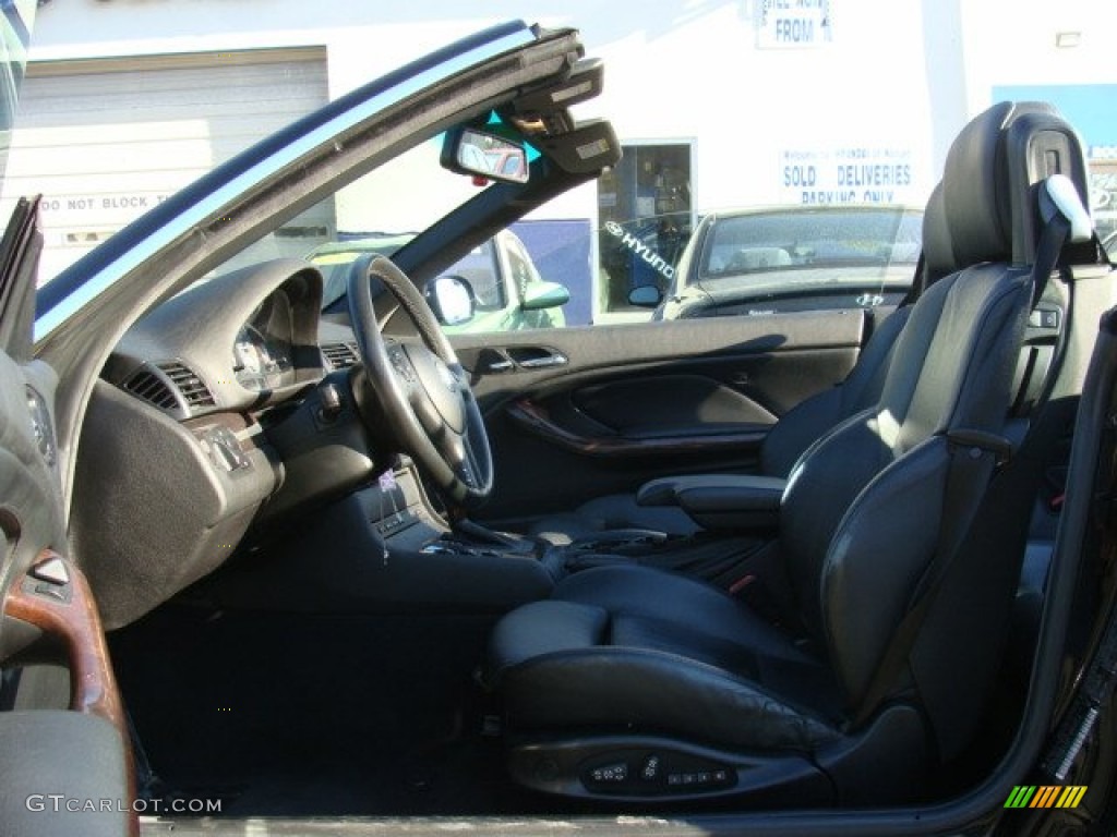 2002 3 Series 325i Convertible - Jet Black / Black photo #11