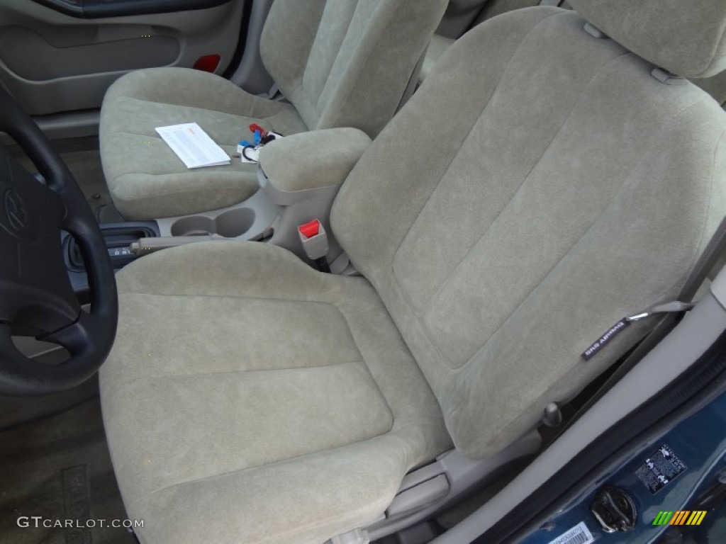 2003 Elantra GLS Sedan - Ocean Blue / Beige photo #11