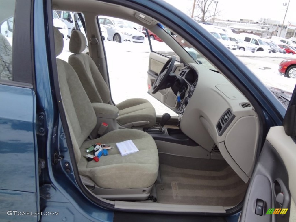 2003 Elantra GLS Sedan - Ocean Blue / Beige photo #17