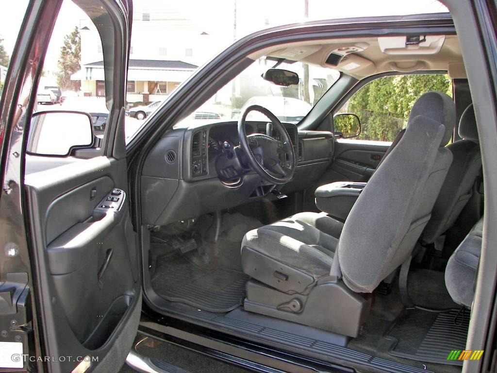 2005 Sierra 1500 SLE Extended Cab 4x4 - Onyx Black / Pewter photo #11