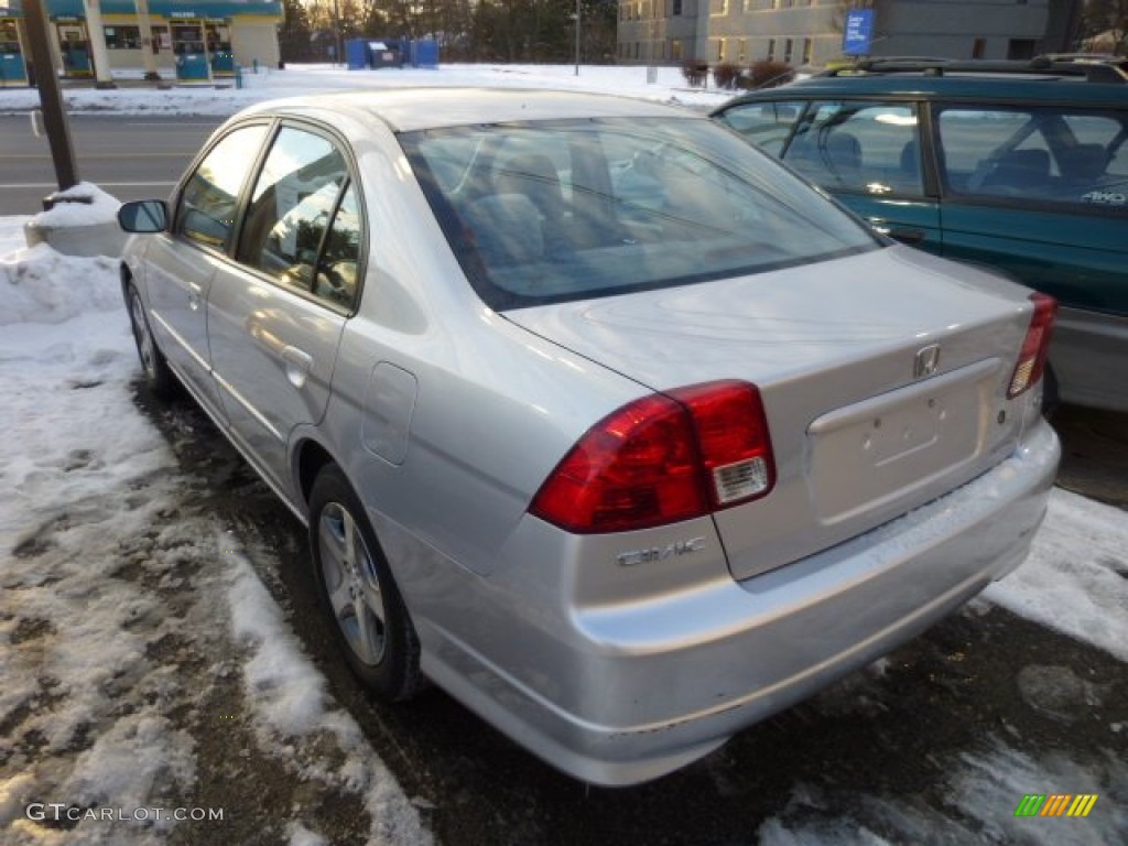2004 Civic EX Sedan - Satin Silver Metallic / Gray photo #3
