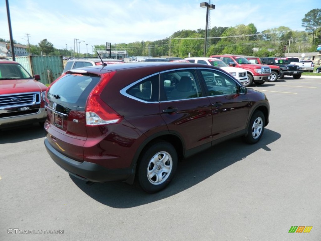 2013 CR-V LX - Basque Red Pearl II / Gray photo #5