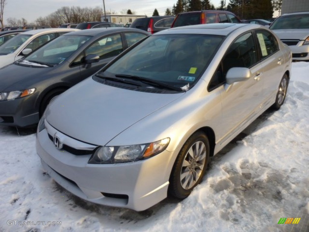 Alabaster Silver Metallic 2009 Honda Civic EX Sedan Exterior Photo #75400767