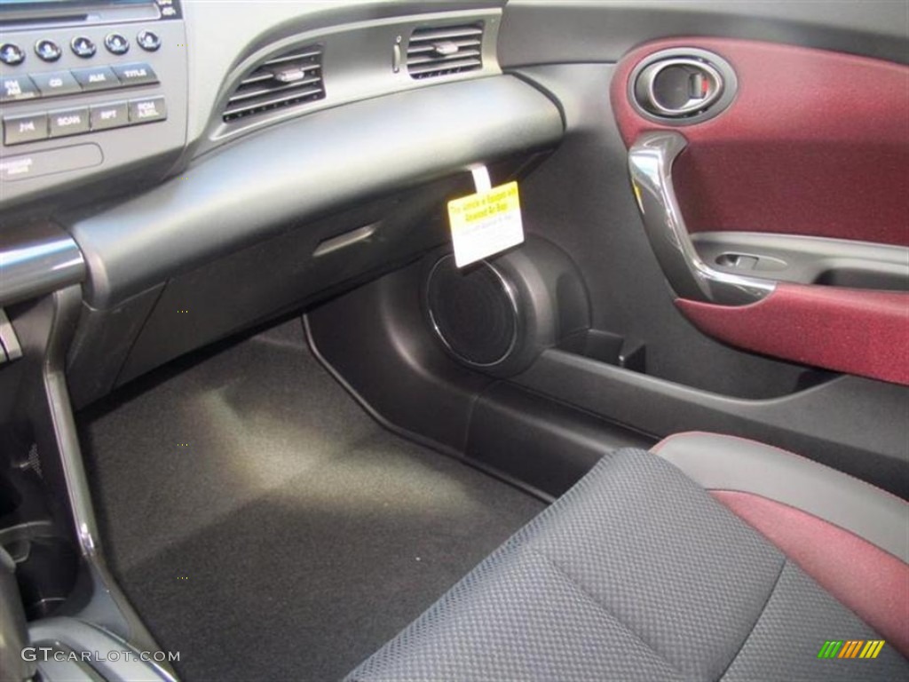 Black/Red Interior 2013 Honda CR-Z EX Sport Hybrid Photo #75400782