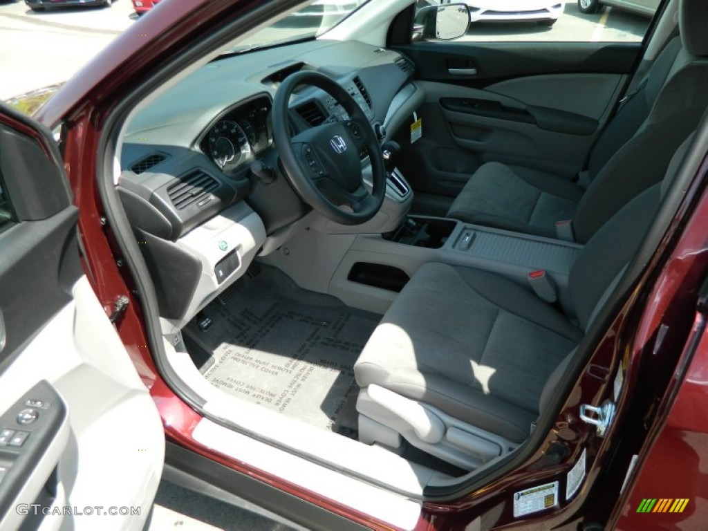2013 CR-V LX - Basque Red Pearl II / Gray photo #10