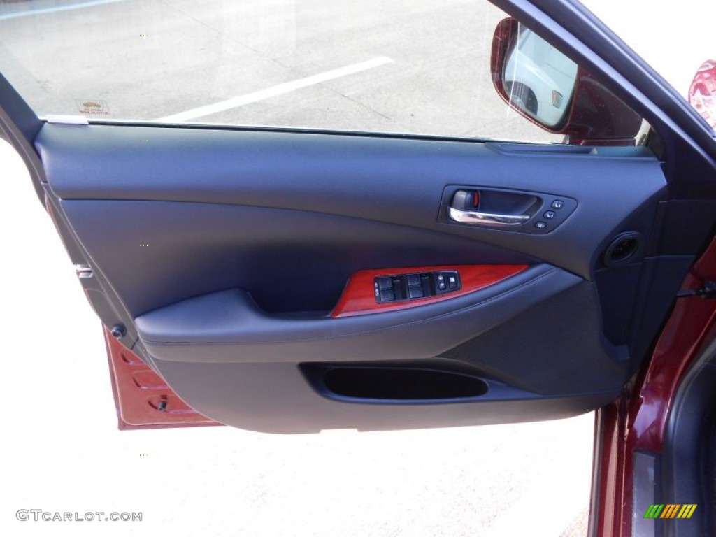 2007 Lexus ES 350 Black Door Panel Photo #75401001