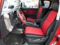 2012 Toyota FJ Cruiser Dark Charcoal/Red Interior Front Seat Photo