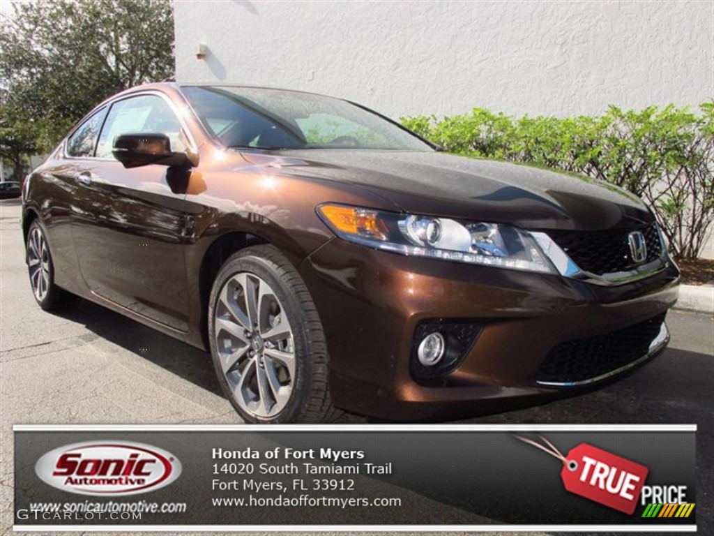 2013 Accord EX-L V6 Coupe - Tiger Eye Pearl / Black photo #1