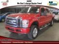 Vermillion Red 2010 Ford F250 Super Duty FX4 Crew Cab 4x4