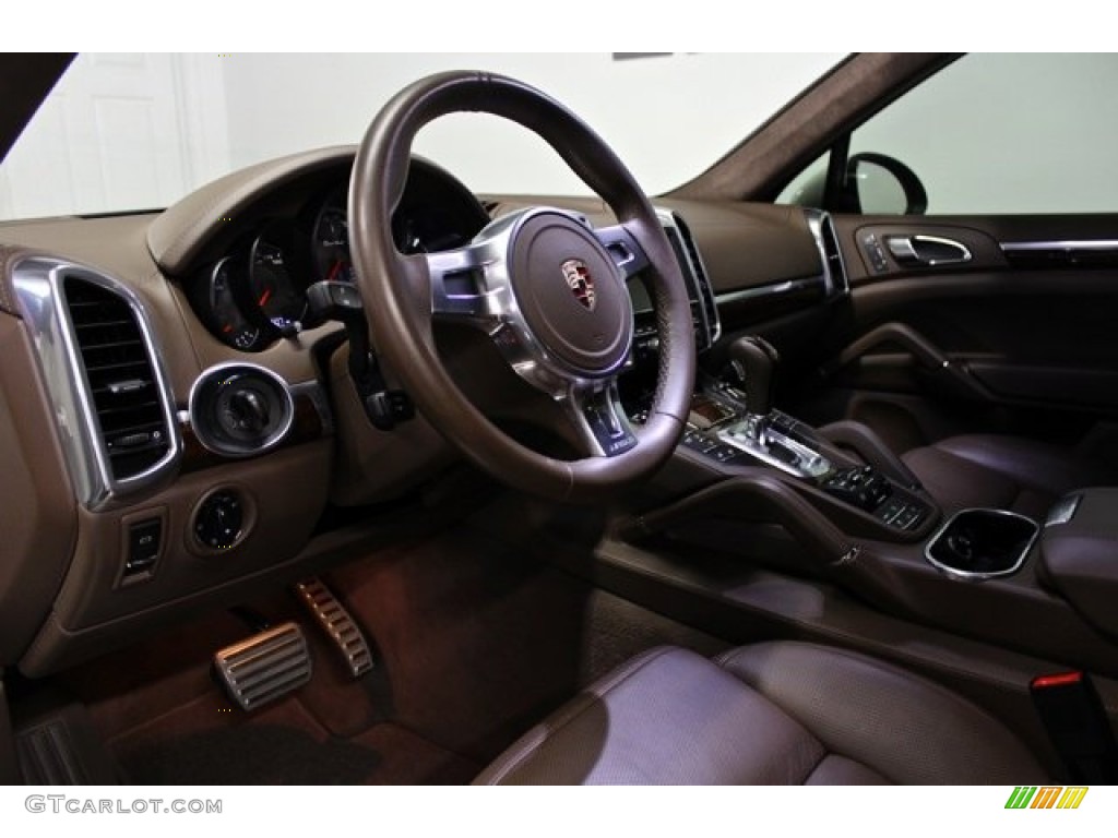 Umber Brown Interior 2011 Porsche Cayenne Turbo Photo #75404169