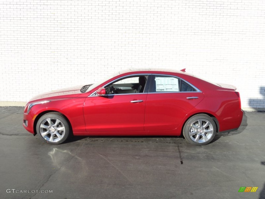 Crystal Red Tintcoat 2013 Cadillac ATS 2.0L Turbo Luxury AWD Exterior Photo #75404676