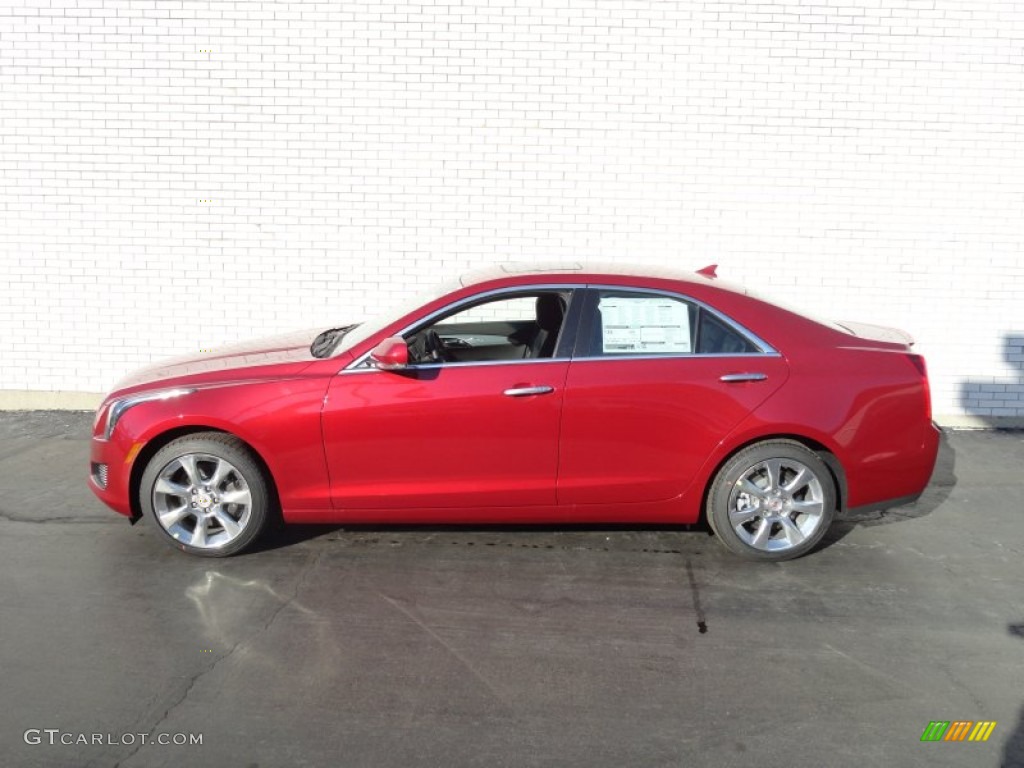 2013 ATS 2.0L Turbo Luxury AWD - Crystal Red Tintcoat / Jet Black/Jet Black Accents photo #7