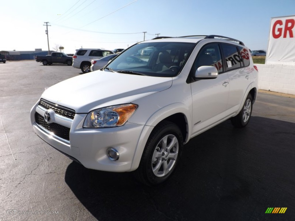 2012 RAV4 Limited - Blizzard White Pearl / Sand Beige photo #3