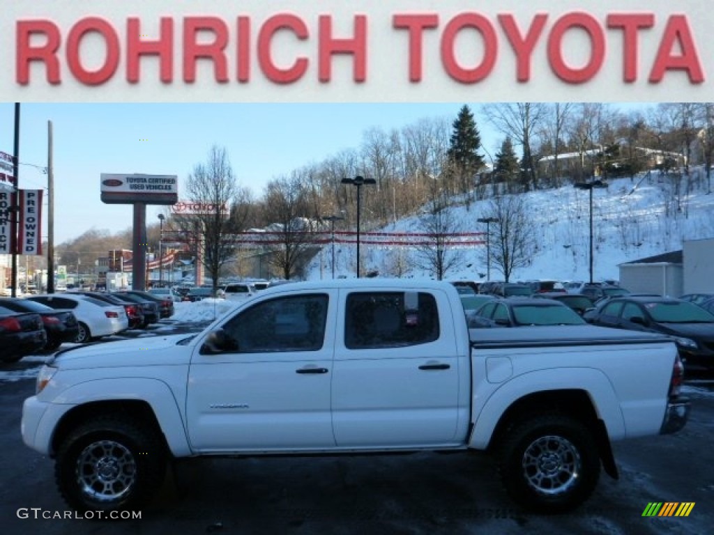 Super White Toyota Tacoma