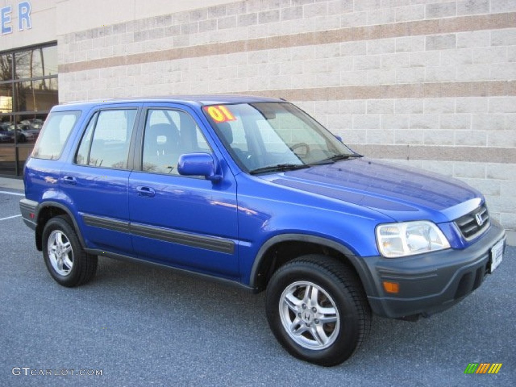 Electron Blue Metallic 2001 Honda CR-V EX 4WD Exterior Photo #75408756