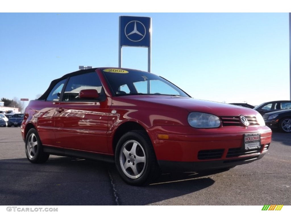 2000 Cabrio GLS - Tornado Red / Black photo #4