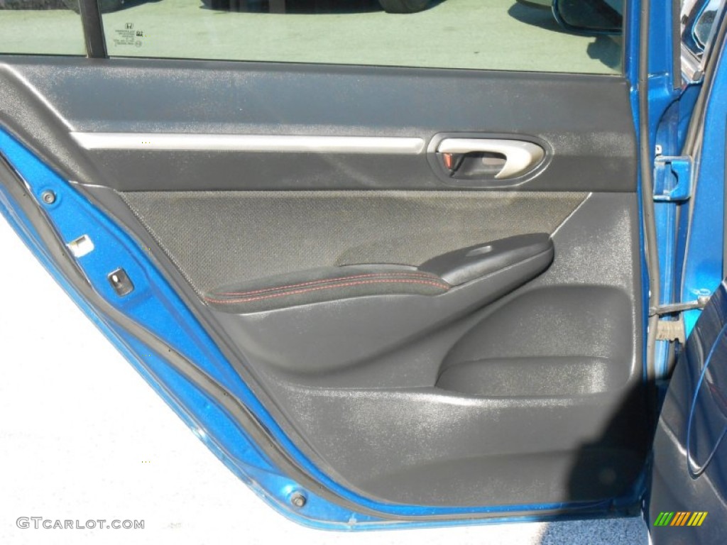 2010 Civic Si Sedan - Dyno Blue Pearl / Black photo #22