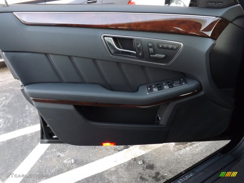 2013 Mercedes-Benz E 350 4Matic Wagon Black Door Panel Photo #75409487