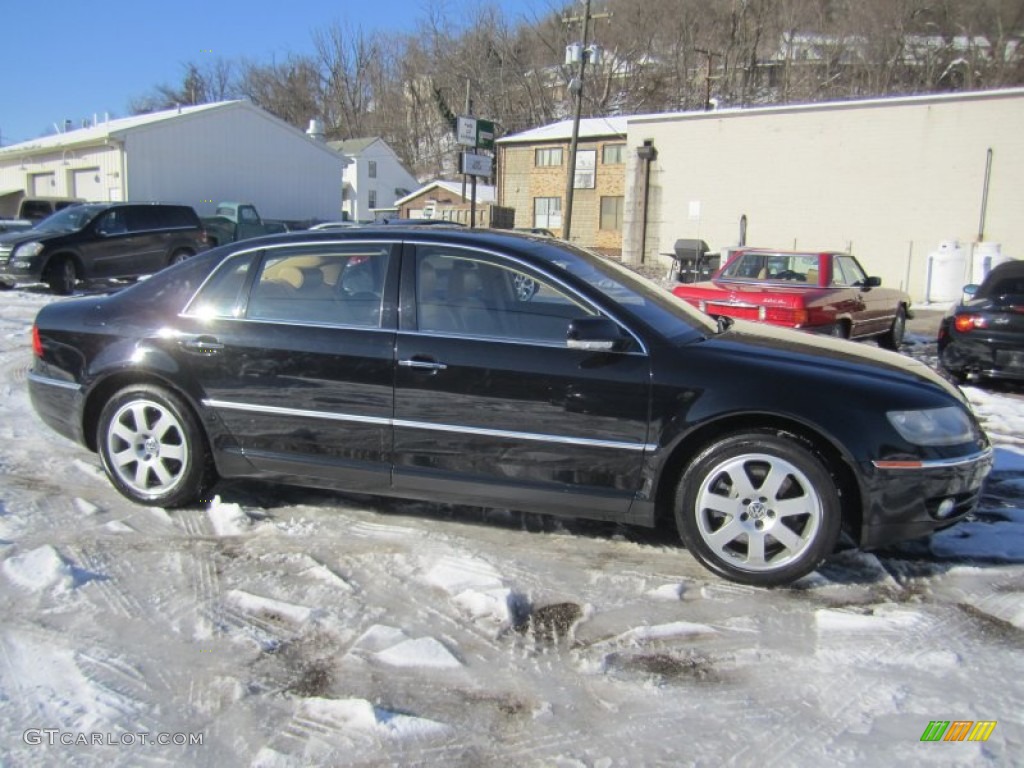Black Klavierlack 2004 Volkswagen Phaeton W12 4Motion Sedan Exterior Photo #75410765