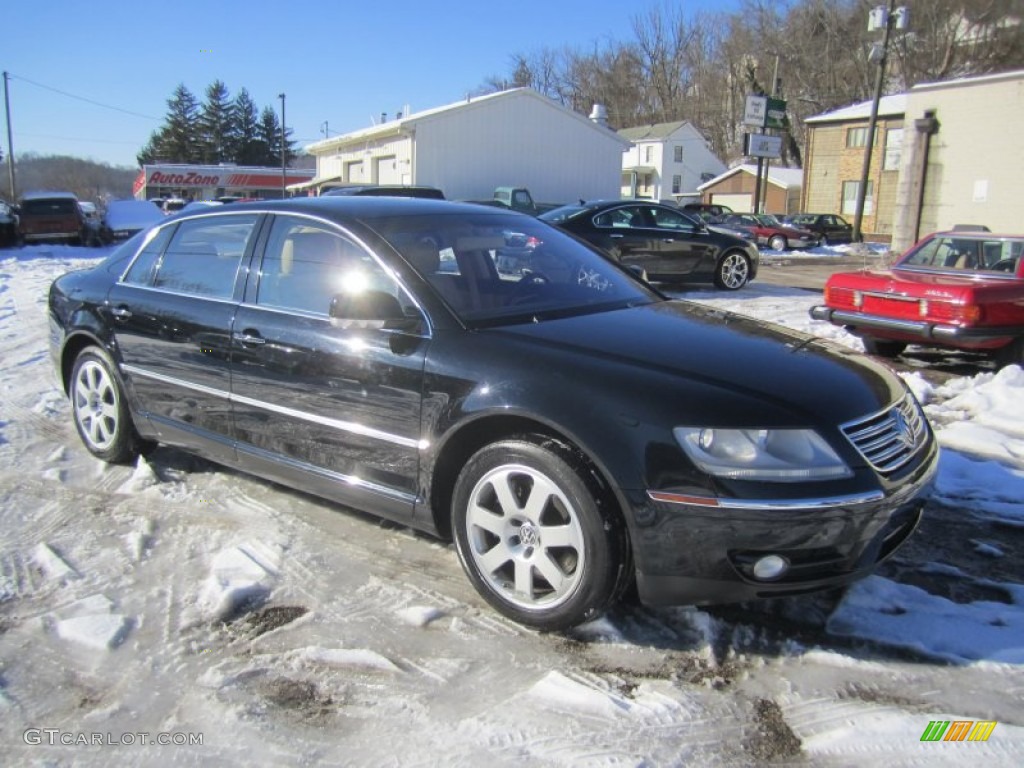 2004 Phaeton W12 4Motion Sedan - Black Klavierlack / Sonnen Beige photo #11