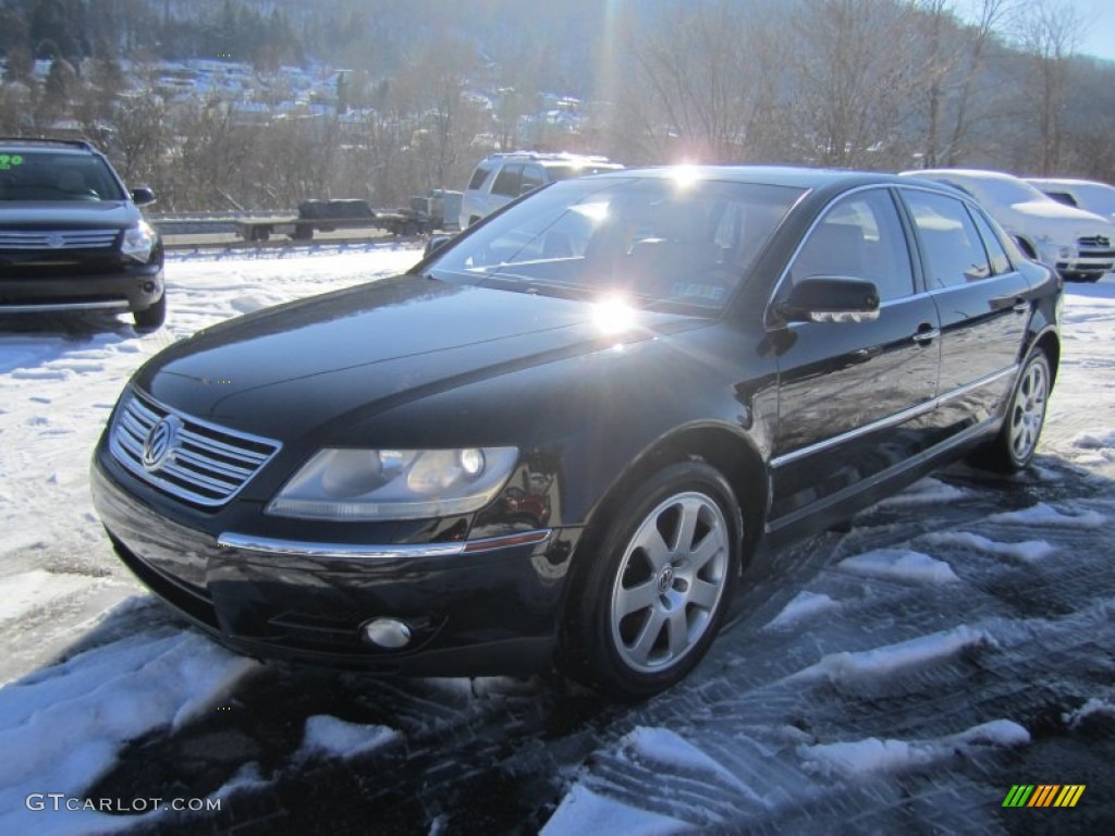 2004 Phaeton W12 4Motion Sedan - Black Klavierlack / Sonnen Beige photo #14