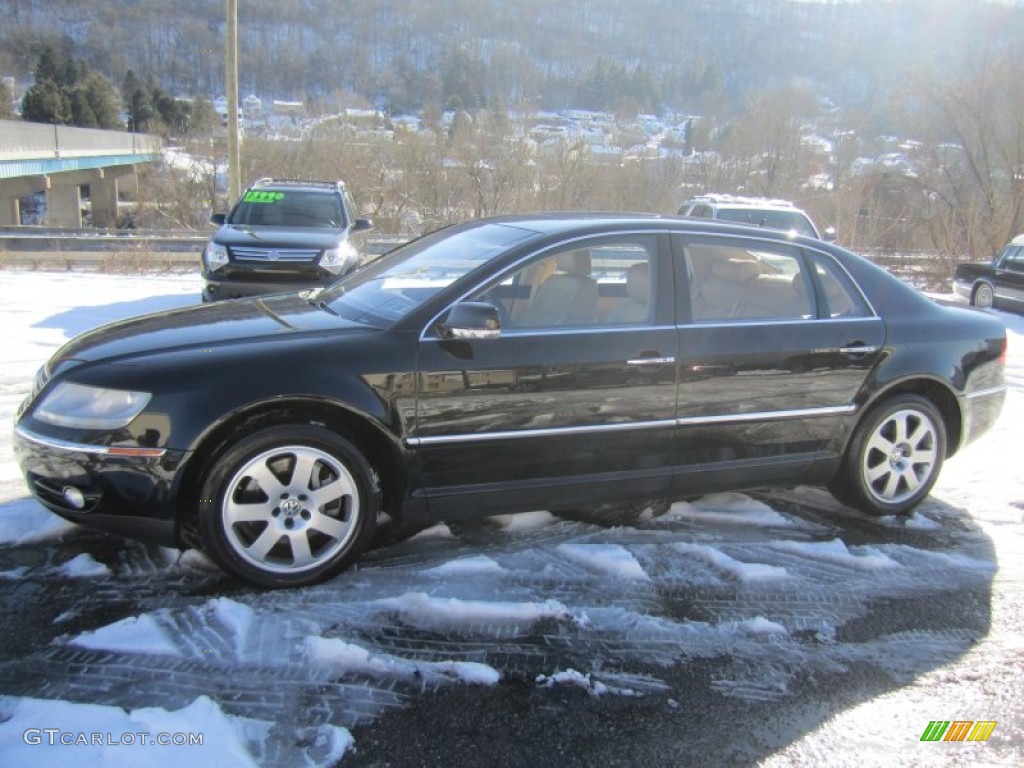 2004 Phaeton W12 4Motion Sedan - Black Klavierlack / Sonnen Beige photo #15