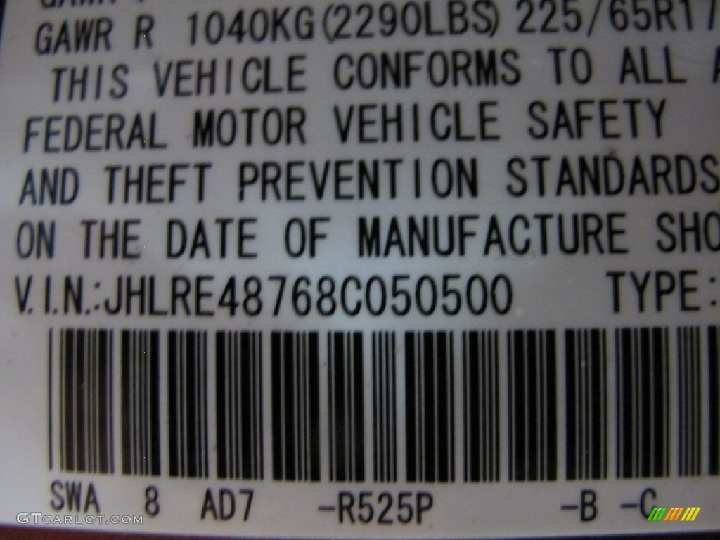 2008 CR-V EX-L 4WD - Tango Red Pearl / Gray photo #41