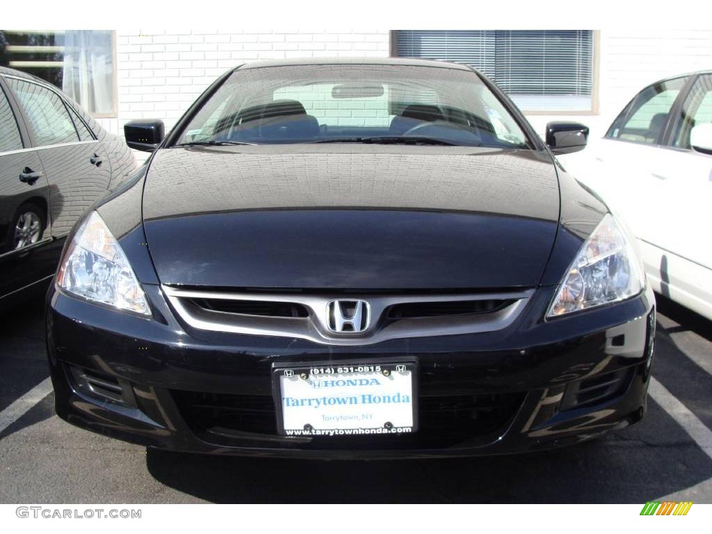 2006 Accord LX Coupe - Nighthawk Black Pearl / Black photo #2