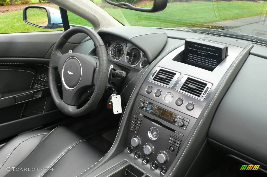 2007 V8 Vantage Roadster - Glacial Blue / Obsidian Black photo #17