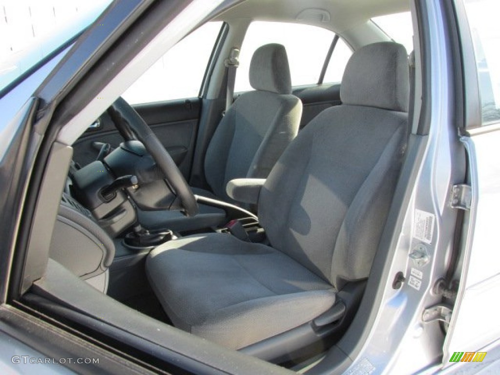 Gray Interior 2002 Honda Civic LX Sedan Photo #75412263