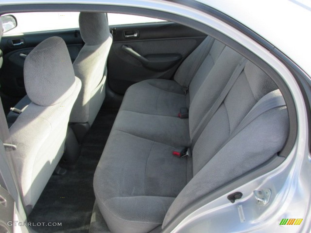 Gray Interior 2002 Honda Civic LX Sedan Photo #75412281
