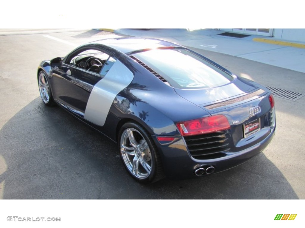 2009 R8 4.2 FSI quattro - Mugello Blue Pearl Effect / Fine Nappa Tuscan Brown Leather photo #12