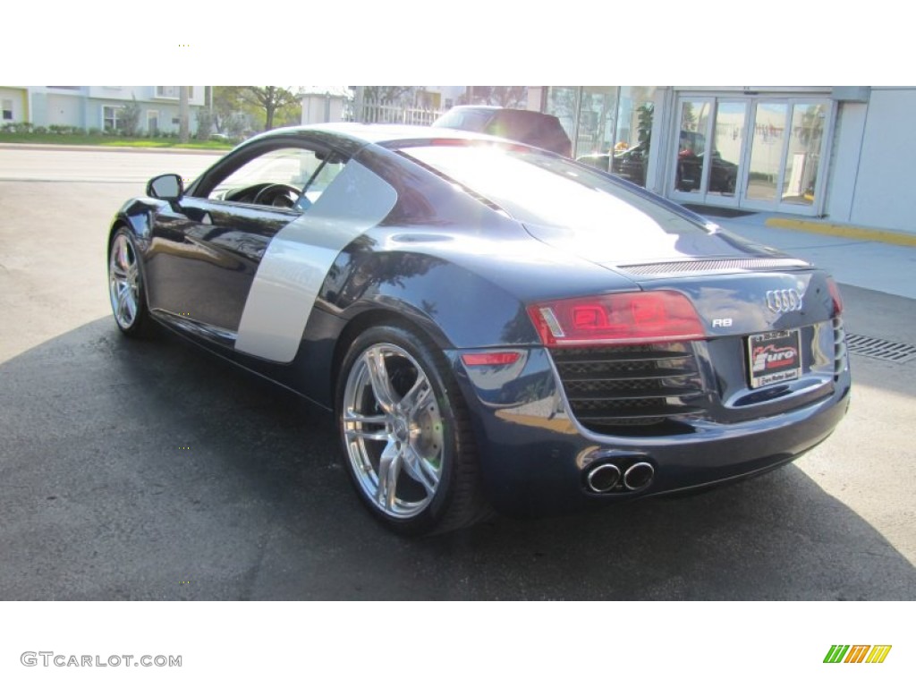 2009 R8 4.2 FSI quattro - Mugello Blue Pearl Effect / Fine Nappa Tuscan Brown Leather photo #13