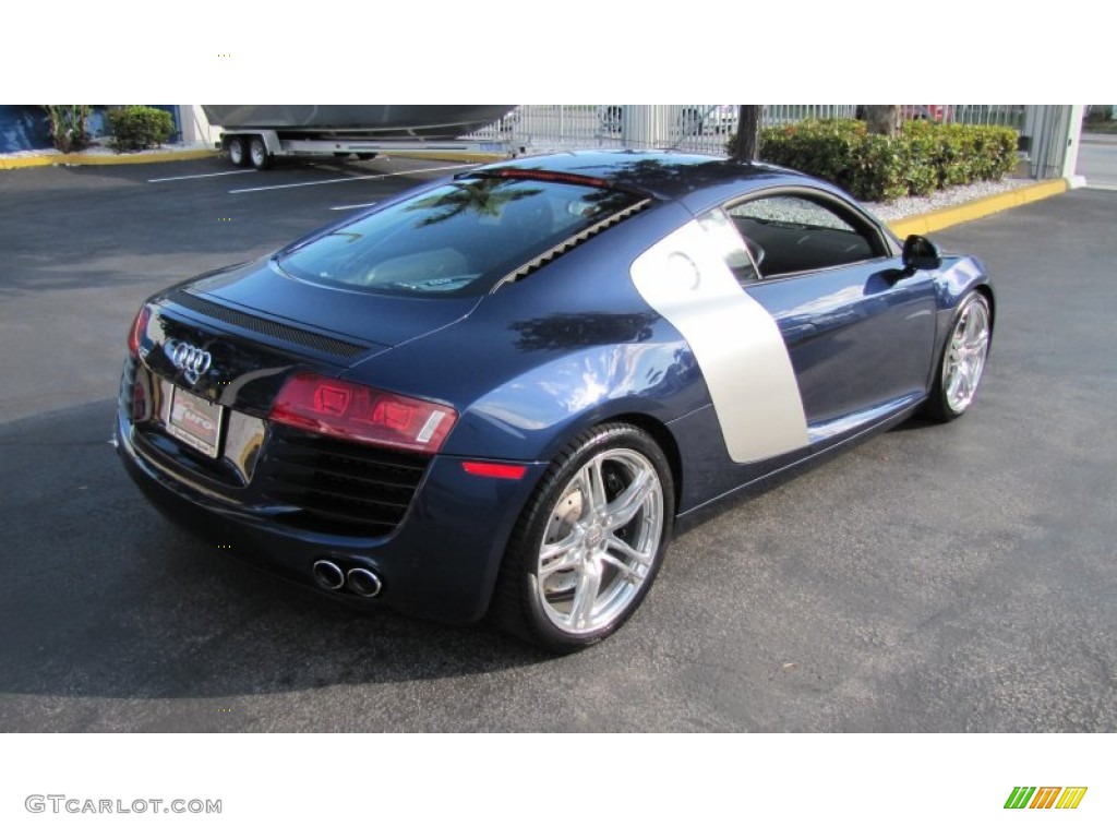 2009 R8 4.2 FSI quattro - Mugello Blue Pearl Effect / Fine Nappa Tuscan Brown Leather photo #16