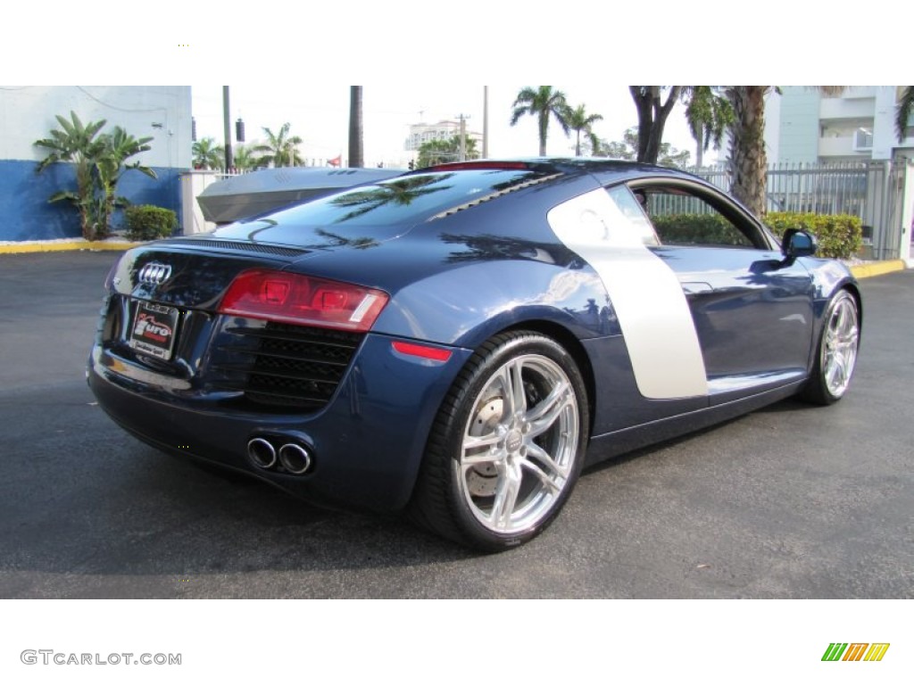 2009 R8 4.2 FSI quattro - Mugello Blue Pearl Effect / Fine Nappa Tuscan Brown Leather photo #17