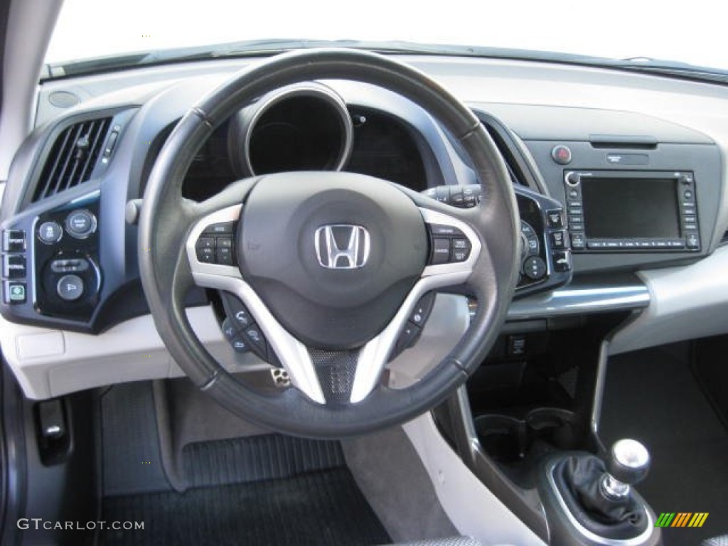 2011 Honda CR-Z EX Navigation Sport Hybrid Gray Fabric Dashboard Photo #75412568