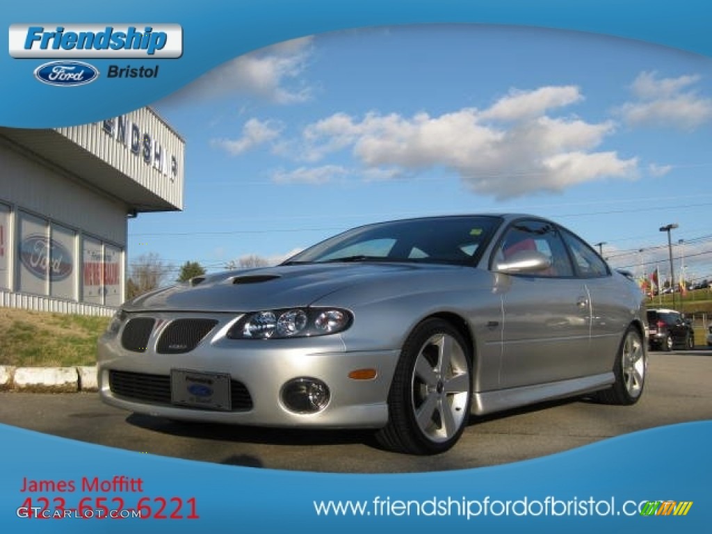 2005 GTO Coupe - Quicksilver Metallic / Red photo #2