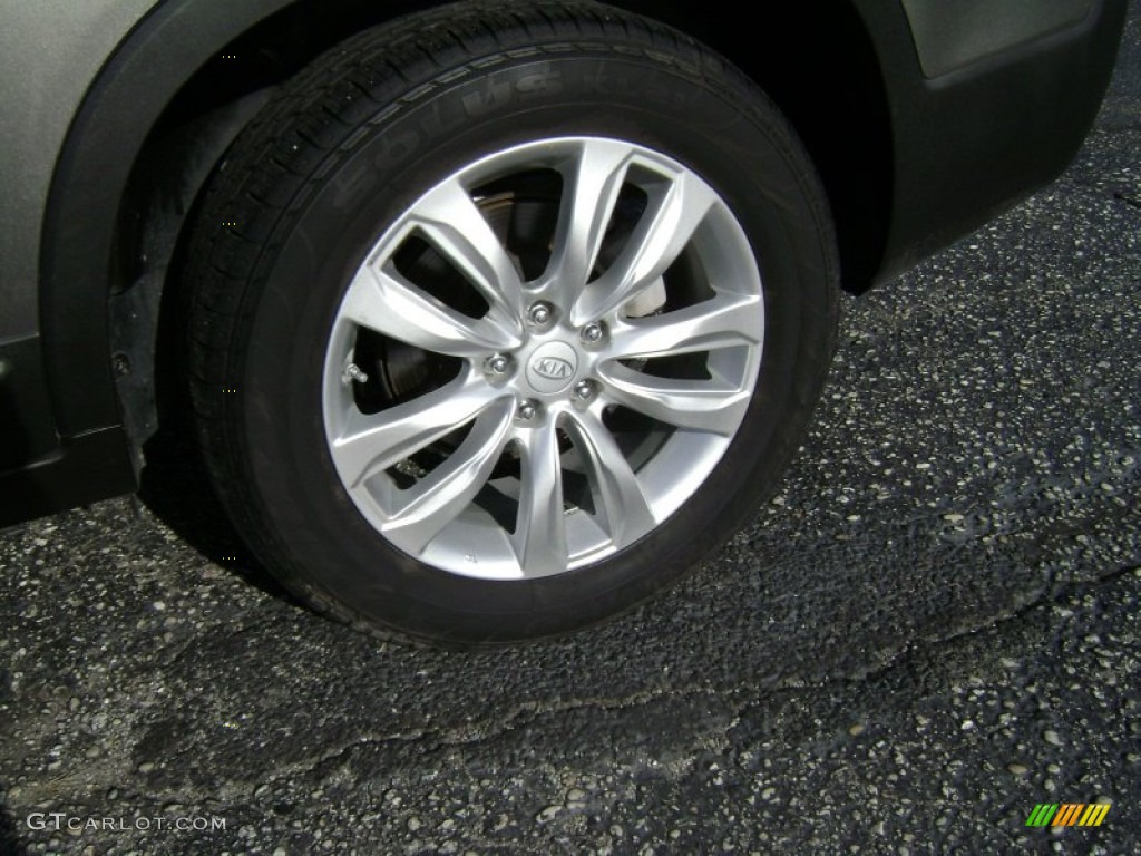 2011 Sorento EX V6 AWD - Titanium Silver / Black photo #8