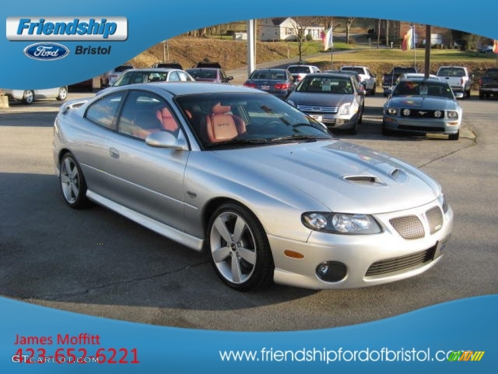 2005 GTO Coupe - Quicksilver Metallic / Red photo #4