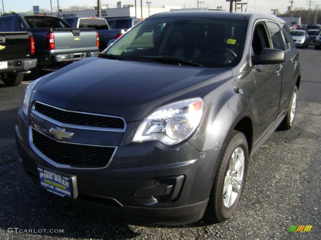 2010 Equinox LS - Cyber Gray Metallic / Jet Black/Light Titanium photo #1