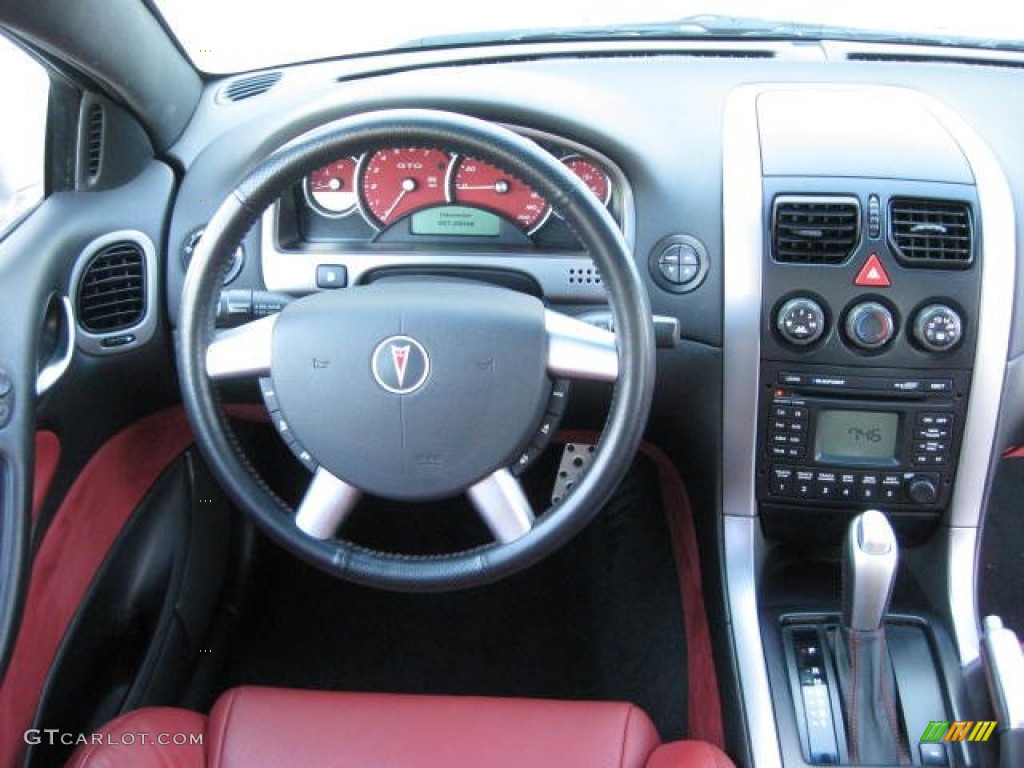 2005 GTO Coupe - Quicksilver Metallic / Red photo #20