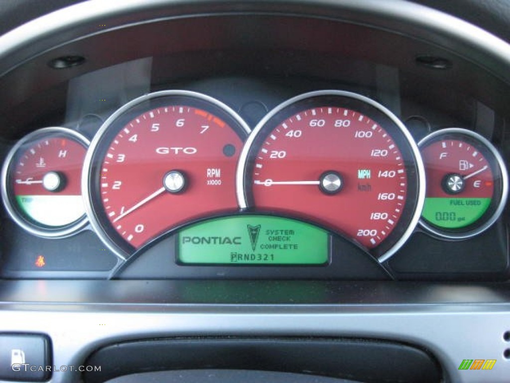 2005 GTO Coupe - Quicksilver Metallic / Red photo #24