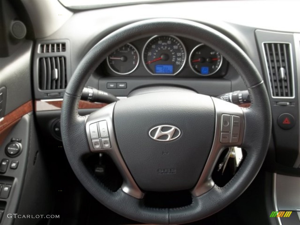 2012 Hyundai Veracruz Limited Saddle Steering Wheel Photo #75415113