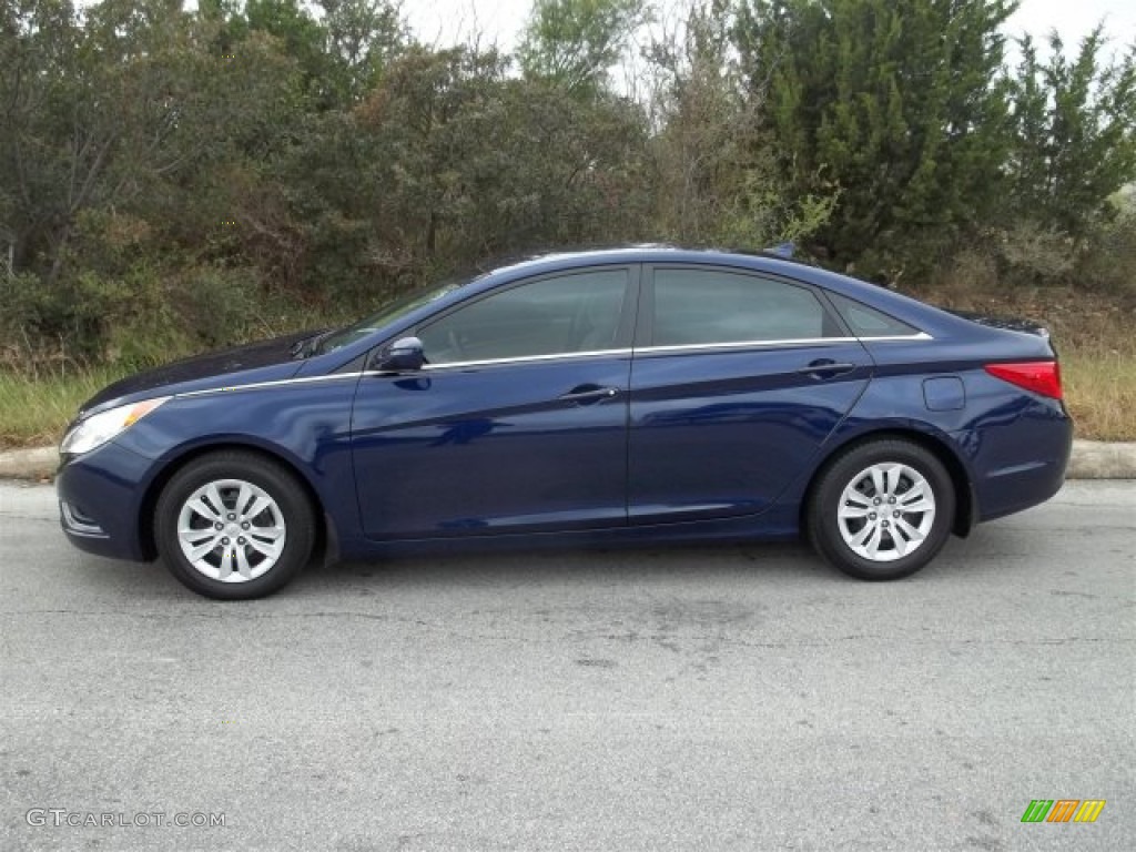 Indigo Blue Pearl 2011 Hyundai Sonata GLS Exterior Photo #75415363