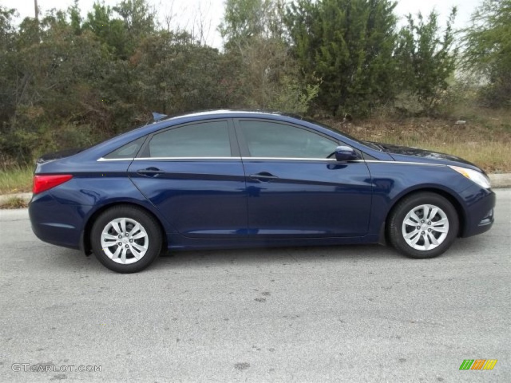 Indigo Blue Pearl 2011 Hyundai Sonata GLS Exterior Photo #75415435