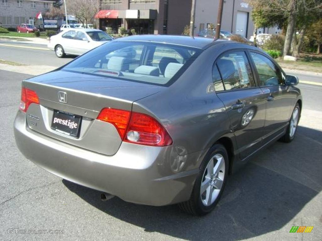 2006 Civic EX Sedan - Galaxy Gray Metallic / Gray photo #8