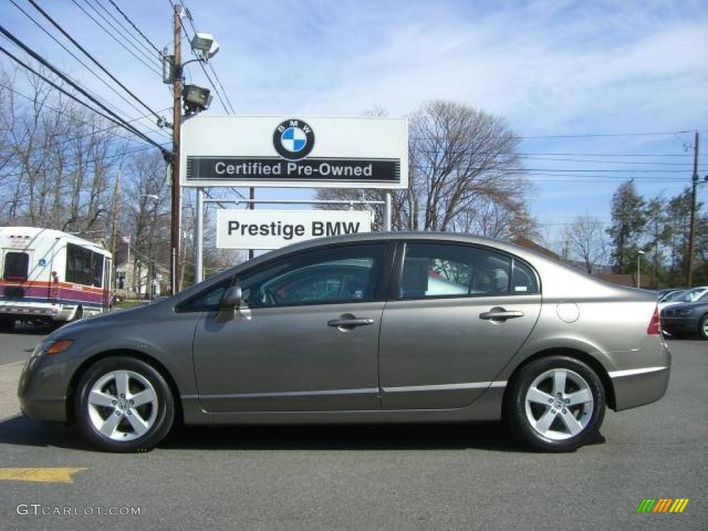 2006 Civic EX Sedan - Galaxy Gray Metallic / Gray photo #9